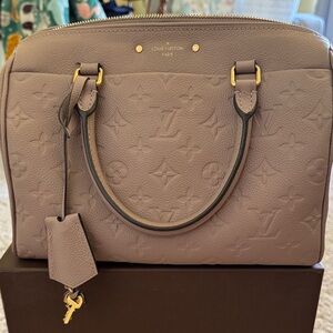 Louis Vuitton Empreinte Tourterelle Speedy 25 Bandouliere